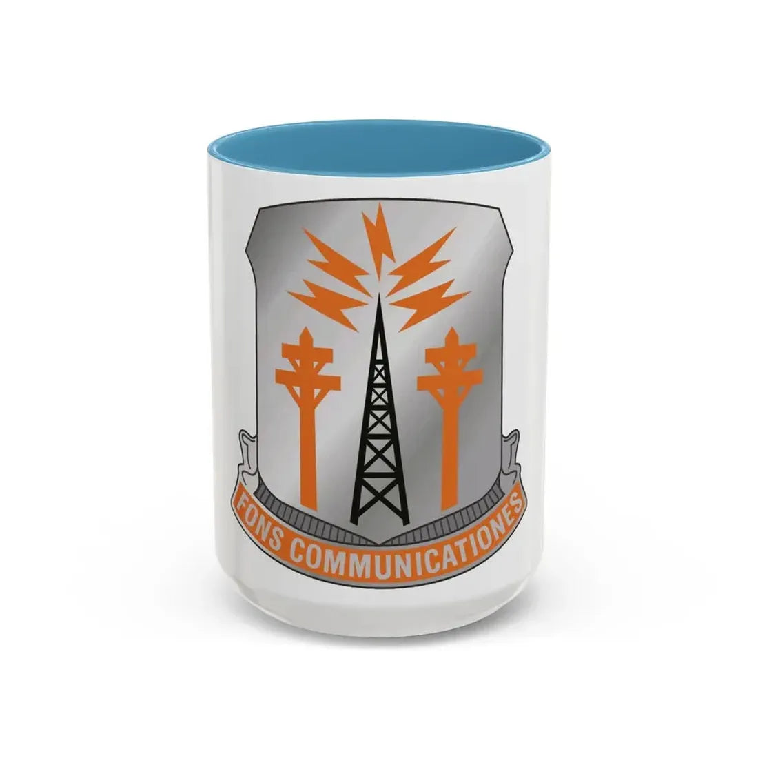 17th Signal Battalion (U.S. Army) Accent Coffee Mug 15oz Light Blue - Go Mug Yourself