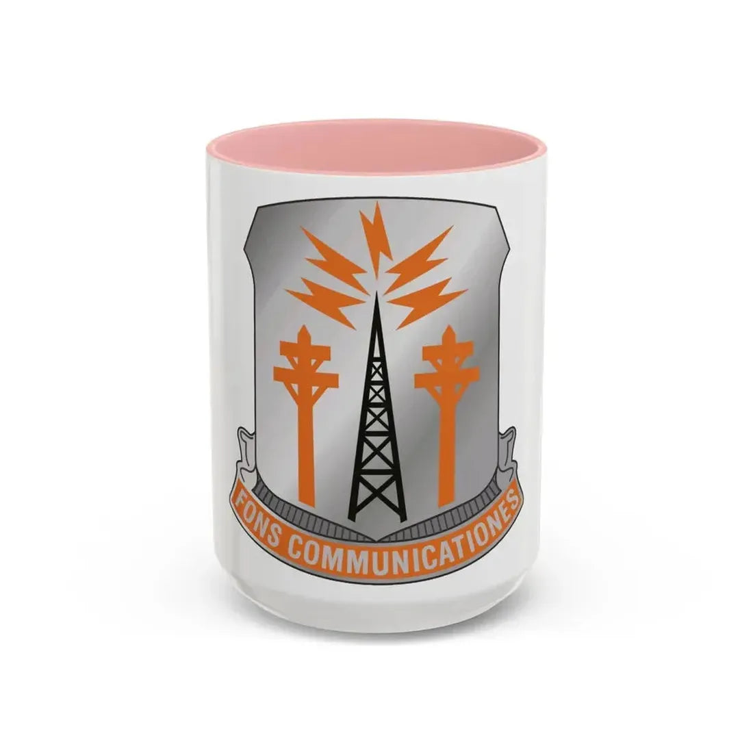 17th Signal Battalion (U.S. Army) Accent Coffee Mug 15oz Pink - Go Mug Yourself
