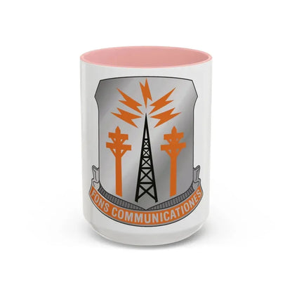17th Signal Battalion (U.S. Army) Accent Coffee Mug 15oz Pink - Go Mug Yourself