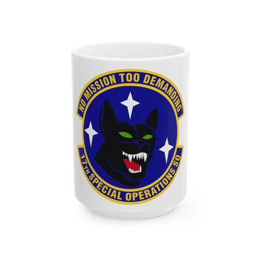 17th Special Operations Squadron (U.S. Air Force) White Coffee Mug-15oz-Go Mug Yourself