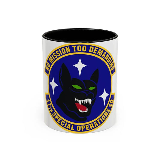 17th Special Operations Squadron (U.S. Air Force) Accent Coffee Mug 11oz Black - Go Mug Yourself