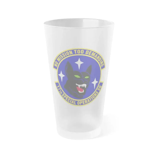 17th Special Operations Squadron (U.S. Air Force) Frosted Pint Glass 16oz 16oz Frosted - Go Mug Yourself