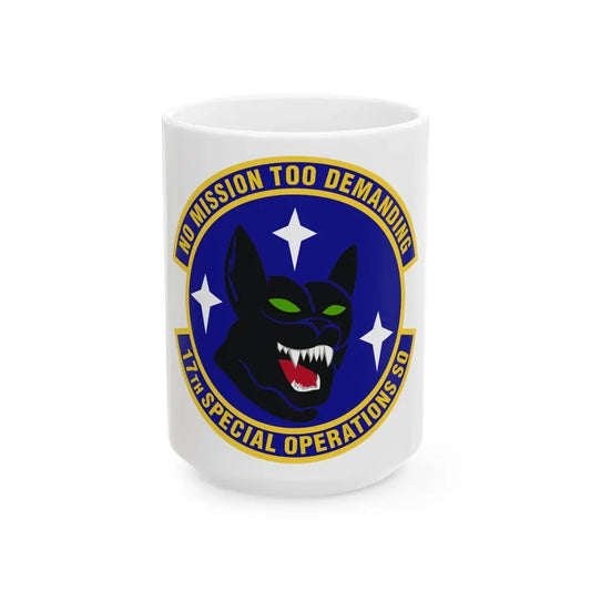 17th Special Operations Squadron (U.S. Air Force) White Coffee Mug 15oz - Go Mug Yourself