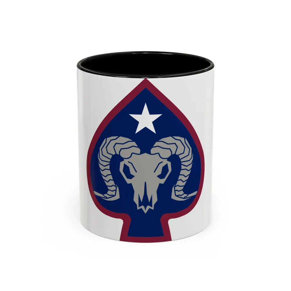 17th Sustainment Brigade (U.S. Army) Accent Coffee Mug-11oz-Black-Go Mug Yourself