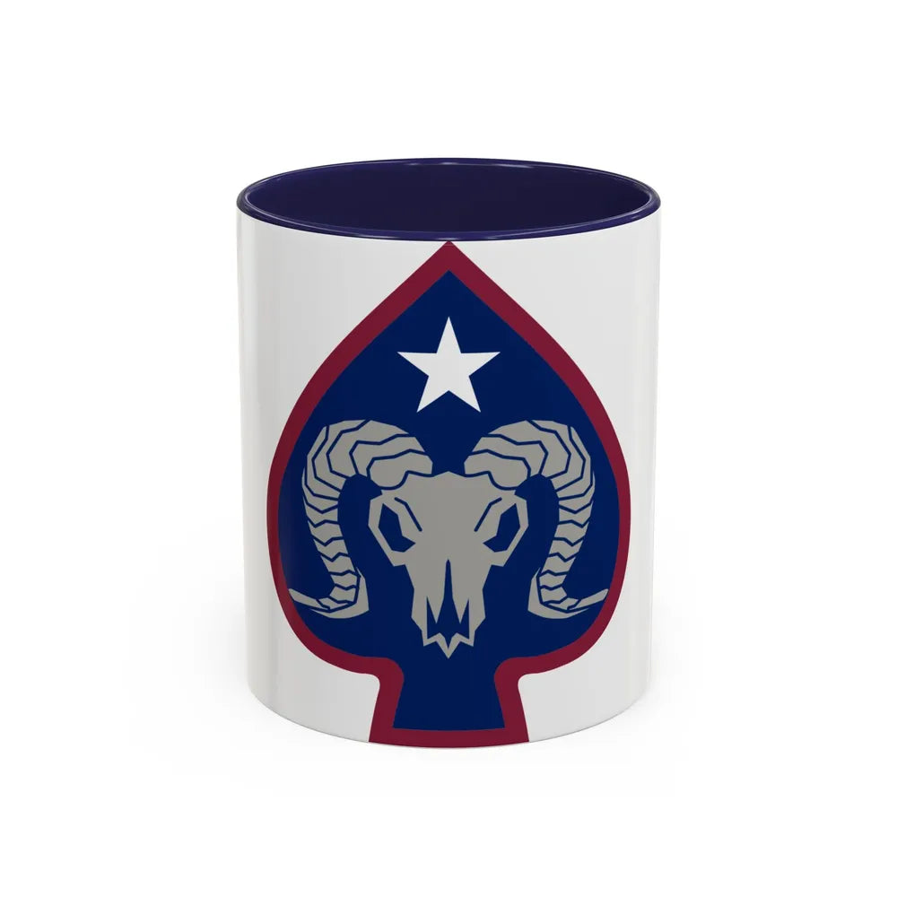 17th Sustainment Brigade (U.S. Army) Accent Coffee Mug-11oz-Navy-Go Mug Yourself