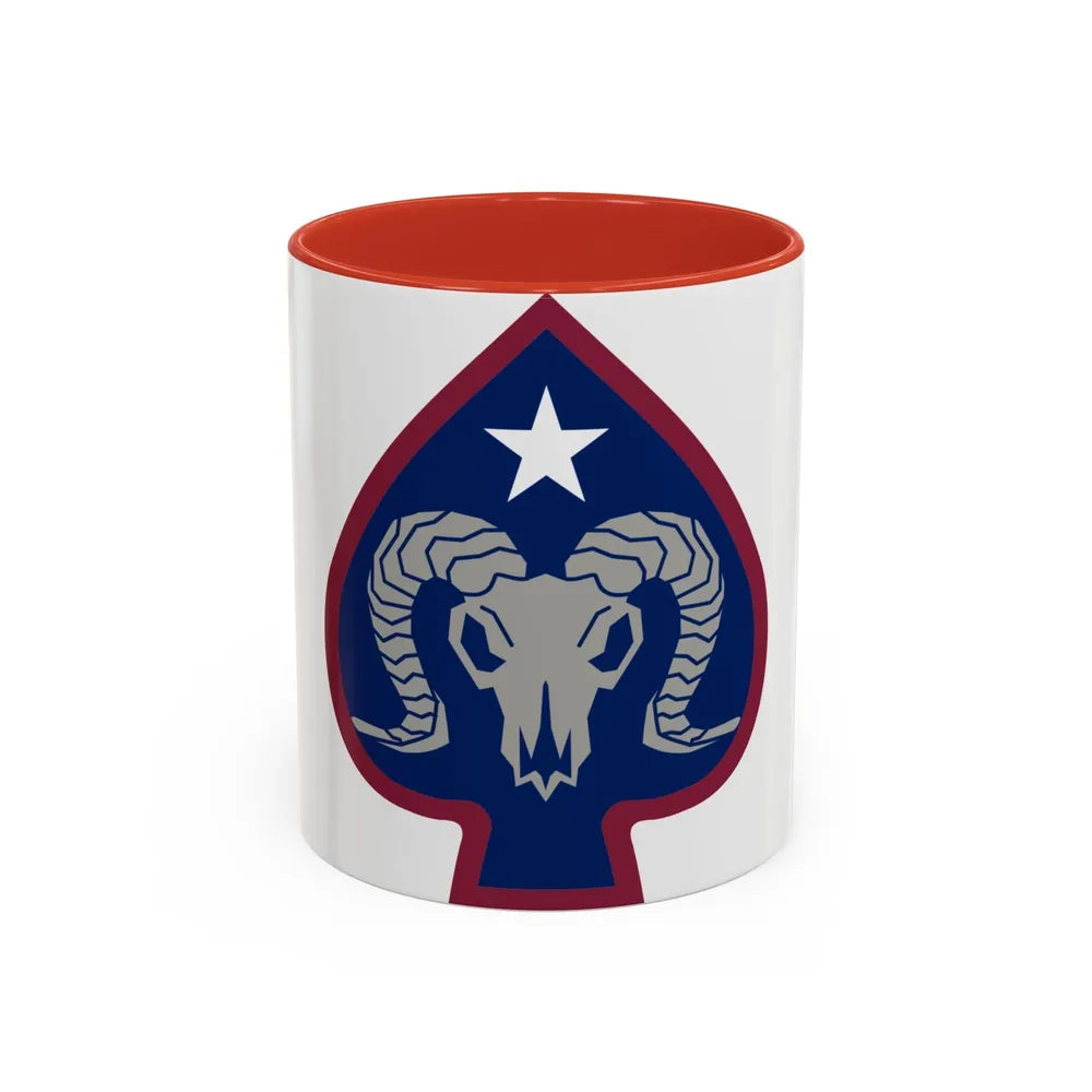 17th Sustainment Brigade (U.S. Army) Accent Coffee Mug-11oz-Red-Go Mug Yourself