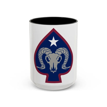 17th Sustainment Brigade (U.S. Army) Accent Coffee Mug-15oz-Black-Go Mug Yourself