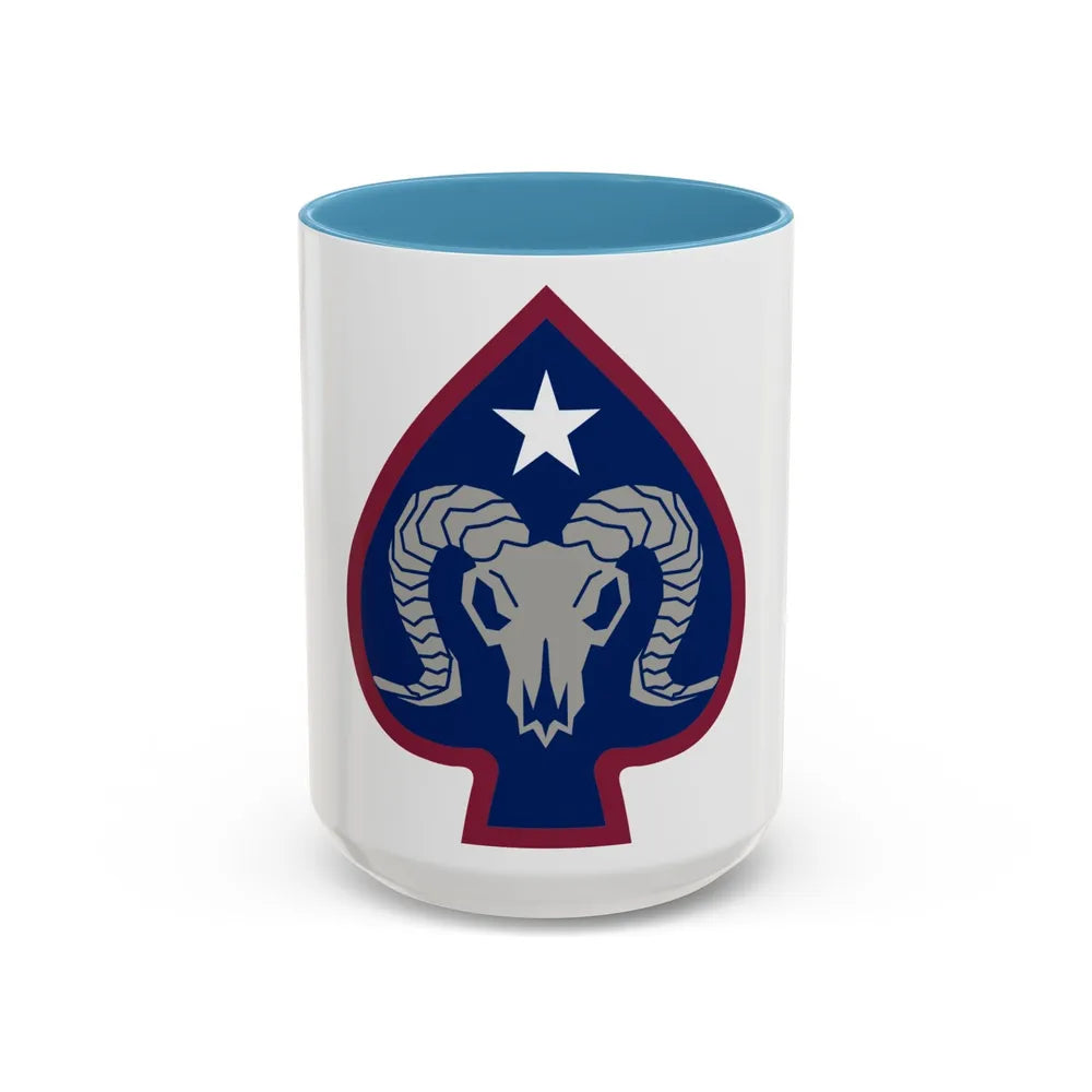 17th Sustainment Brigade (U.S. Army) Accent Coffee Mug-15oz-Light Blue-Go Mug Yourself