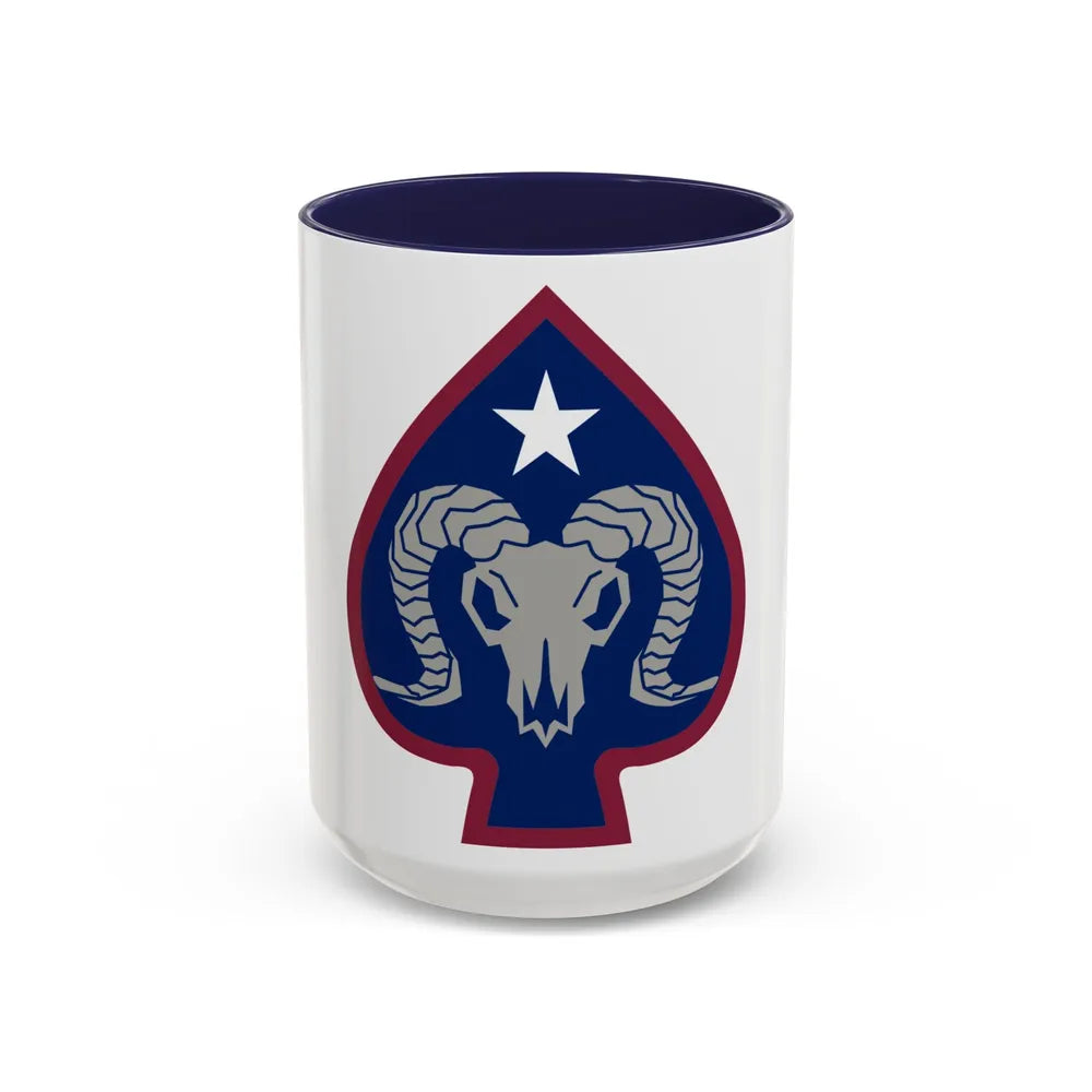 17th Sustainment Brigade (U.S. Army) Accent Coffee Mug-15oz-Navy-Go Mug Yourself