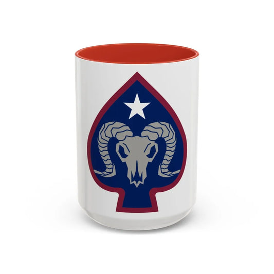 17th Sustainment Brigade (U.S. Army) Accent Coffee Mug-15oz-Red-Go Mug Yourself