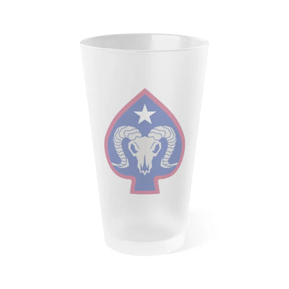 17th Sustainment Brigade (U.S. Army) Frosted Pint Glass 16oz-Go Mug Yourself