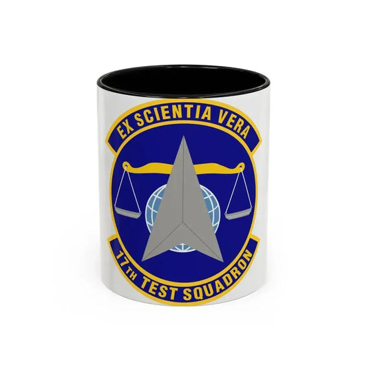 17th Test Squadron (U.S. Air Force) Accent Coffee Mug 11oz Black - Go Mug Yourself