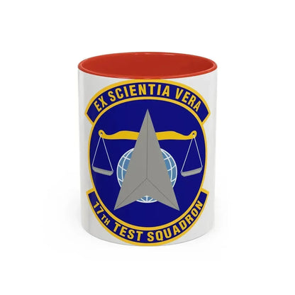 17th Test Squadron (U.S. Air Force) Accent Coffee Mug 11oz Red - Go Mug Yourself
