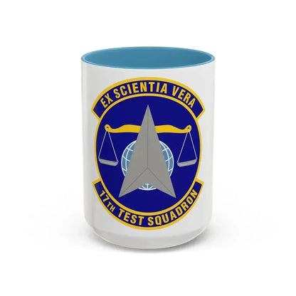 17th Test Squadron (U.S. Air Force) Accent Coffee Mug 15oz Light Blue - Go Mug Yourself