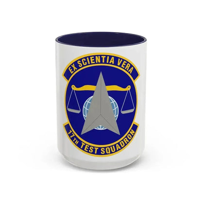 17th Test Squadron (U.S. Air Force) Accent Coffee Mug 15oz Navy - Go Mug Yourself