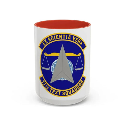 17th Test Squadron (U.S. Air Force) Accent Coffee Mug 15oz Red - Go Mug Yourself