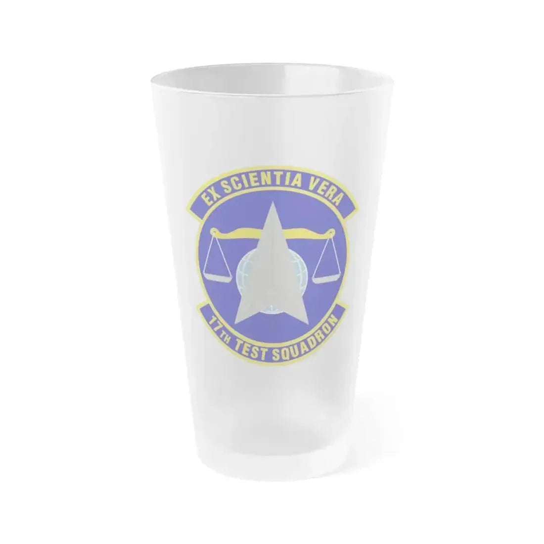 17th Test Squadron (U.S. Air Force) Frosted Pint Glass 16oz 16oz Frosted - Go Mug Yourself