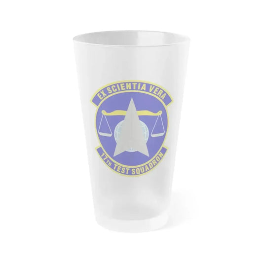 17th Test Squadron (U.S. Air Force) Frosted Pint Glass 16oz 16oz Frosted - Go Mug Yourself