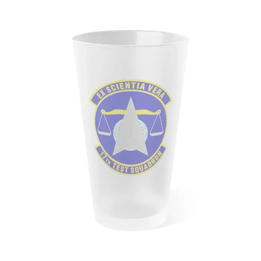17th Test Squadron (U.S. Air Force) Frosted Pint Glass 16oz 16oz Frosted - Go Mug Yourself