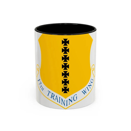 17th Training Wing (U.S. Air Force) Accent Coffee Mug 11oz Black - Go Mug Yourself