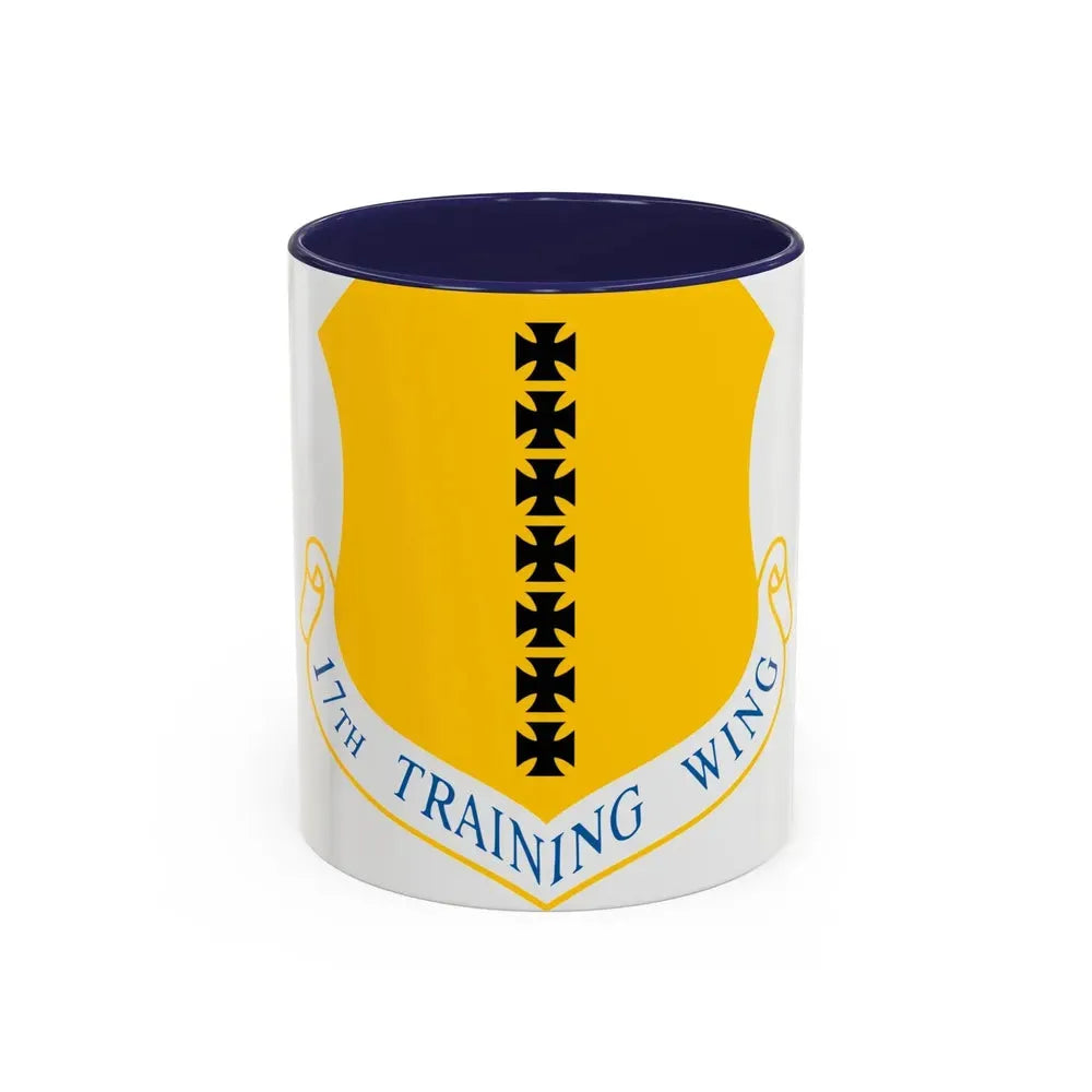 17th Training Wing (U.S. Air Force) Accent Coffee Mug 11oz Navy - Go Mug Yourself