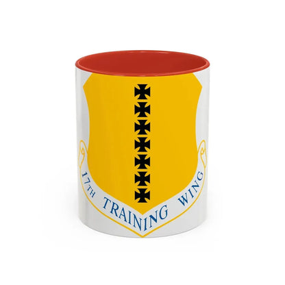 17th Training Wing (U.S. Air Force) Accent Coffee Mug 11oz Red - Go Mug Yourself