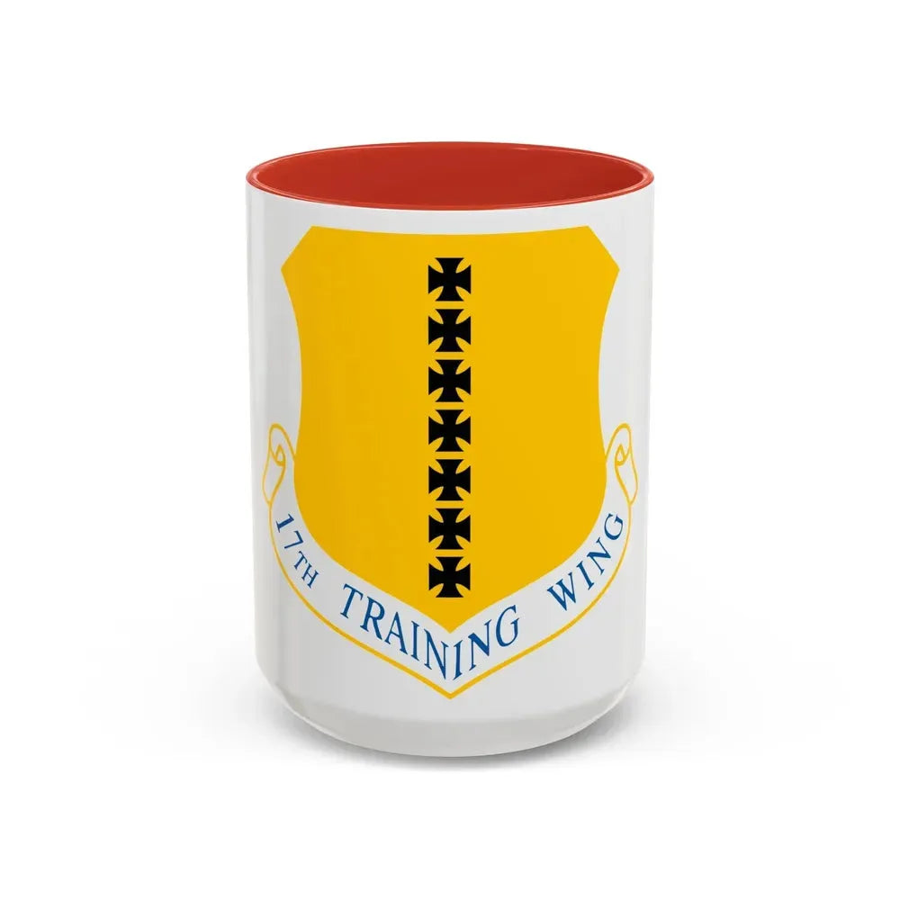 17th Training Wing (U.S. Air Force) Accent Coffee Mug 15oz Red - Go Mug Yourself