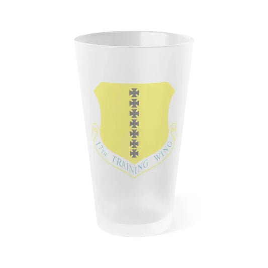 17th Training Wing (U.S. Air Force) Frosted Pint Glass 16oz 16oz Frosted - Go Mug Yourself