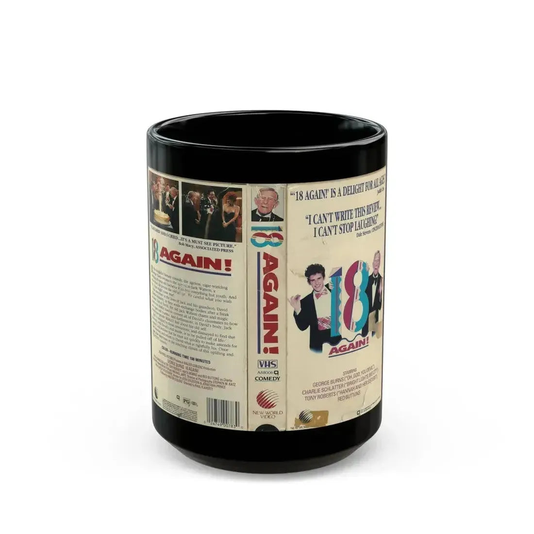 18 AGAIN (VHS COVER) - Black Coffee Mug 15oz - Go Mug Yourself