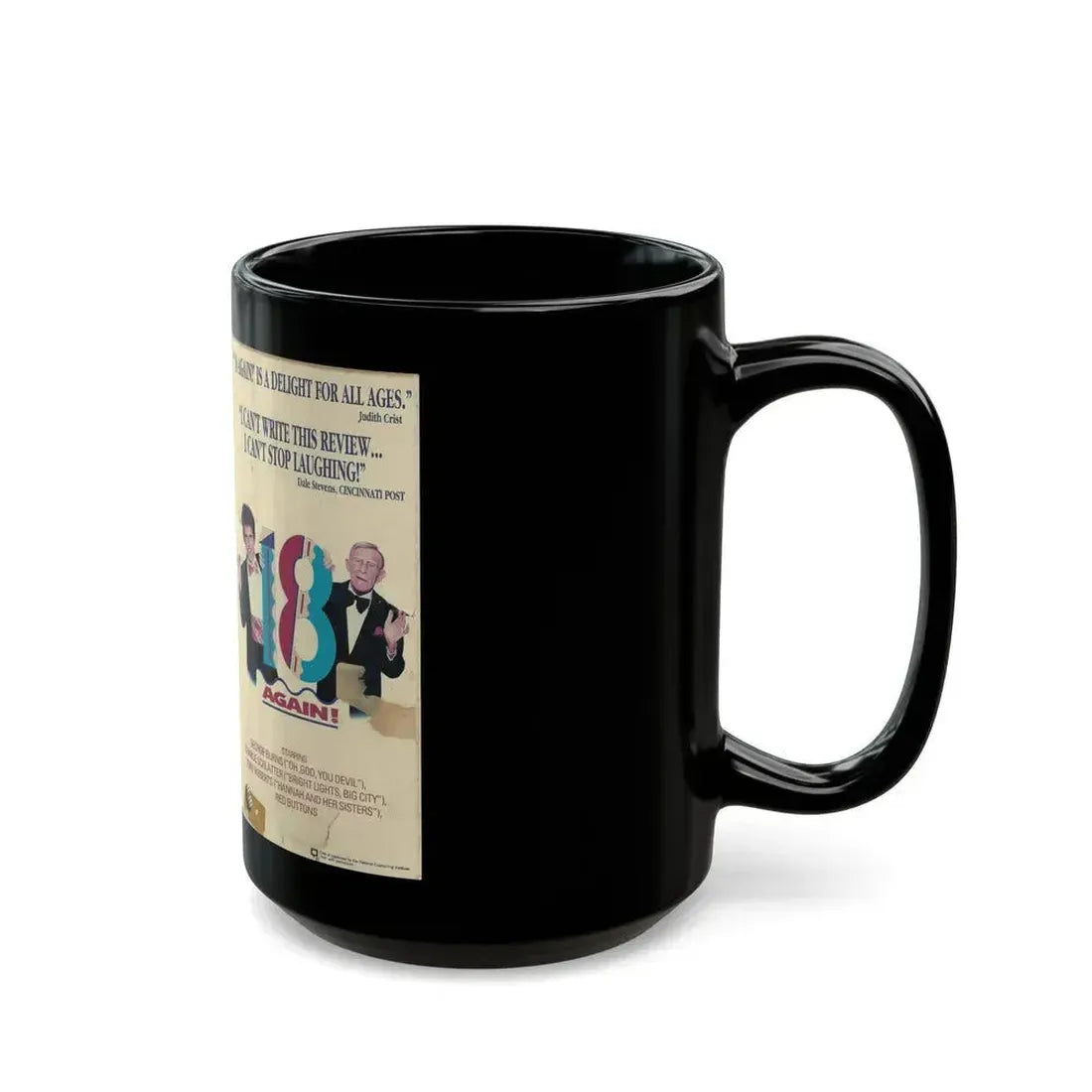 18 AGAIN (VHS COVER) - Black Coffee Mug - Go Mug Yourself