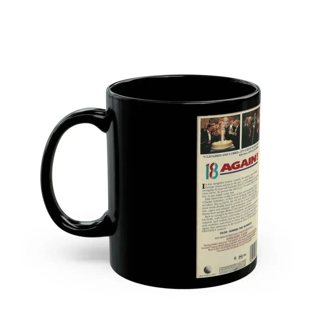 18 AGAIN (VHS COVER) - Black Coffee Mug - Go Mug Yourself