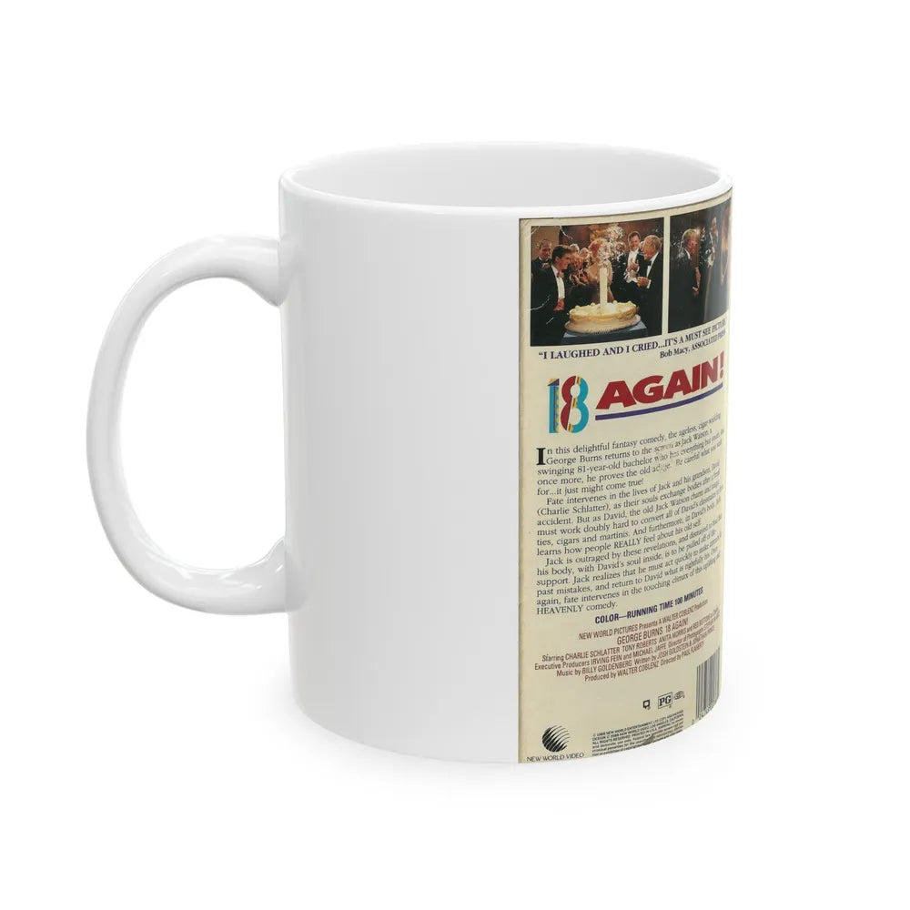 18 AGAIN (VHS COVER) - White Coffee Mug-Go Mug Yourself