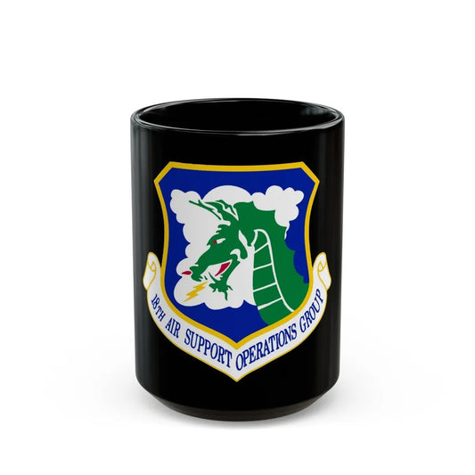 18 Air Support Operations Group ACC (U.S. Air Force) Black Coffee Mug-15oz-Go Mug Yourself