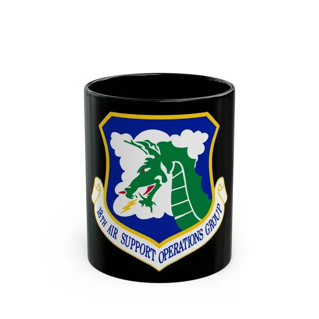 18 Air Support Operations Group ACC (U.S. Air Force) Black Coffee Mug 11oz - Go Mug Yourself