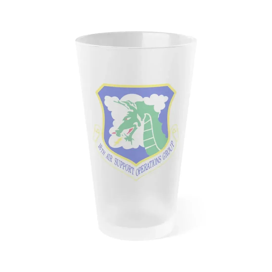 18 Air Support Operations Group ACC (U.S. Air Force) Frosted Pint Glass 16oz Default Title - Go Mug Yourself