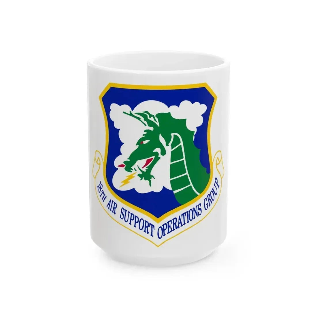 18 Air Support Operations Group ACC (U.S. Air Force) White Coffee Mug 15oz - Go Mug Yourself