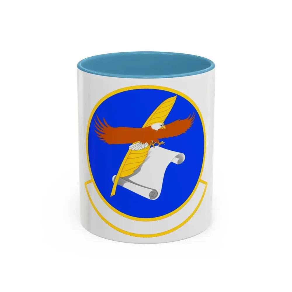 18 Contracting Squadron PACAF (U.S. Air Force) Accent Coffee Mug 11oz Light Blue - Go Mug Yourself