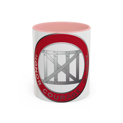 18 Engineer Battalion (U.S. Army) Accent Coffee Mug-11oz-Pink-Go Mug Yourself