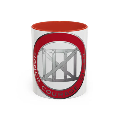 18 Engineer Battalion (U.S. Army) Accent Coffee Mug-11oz-Red-Go Mug Yourself