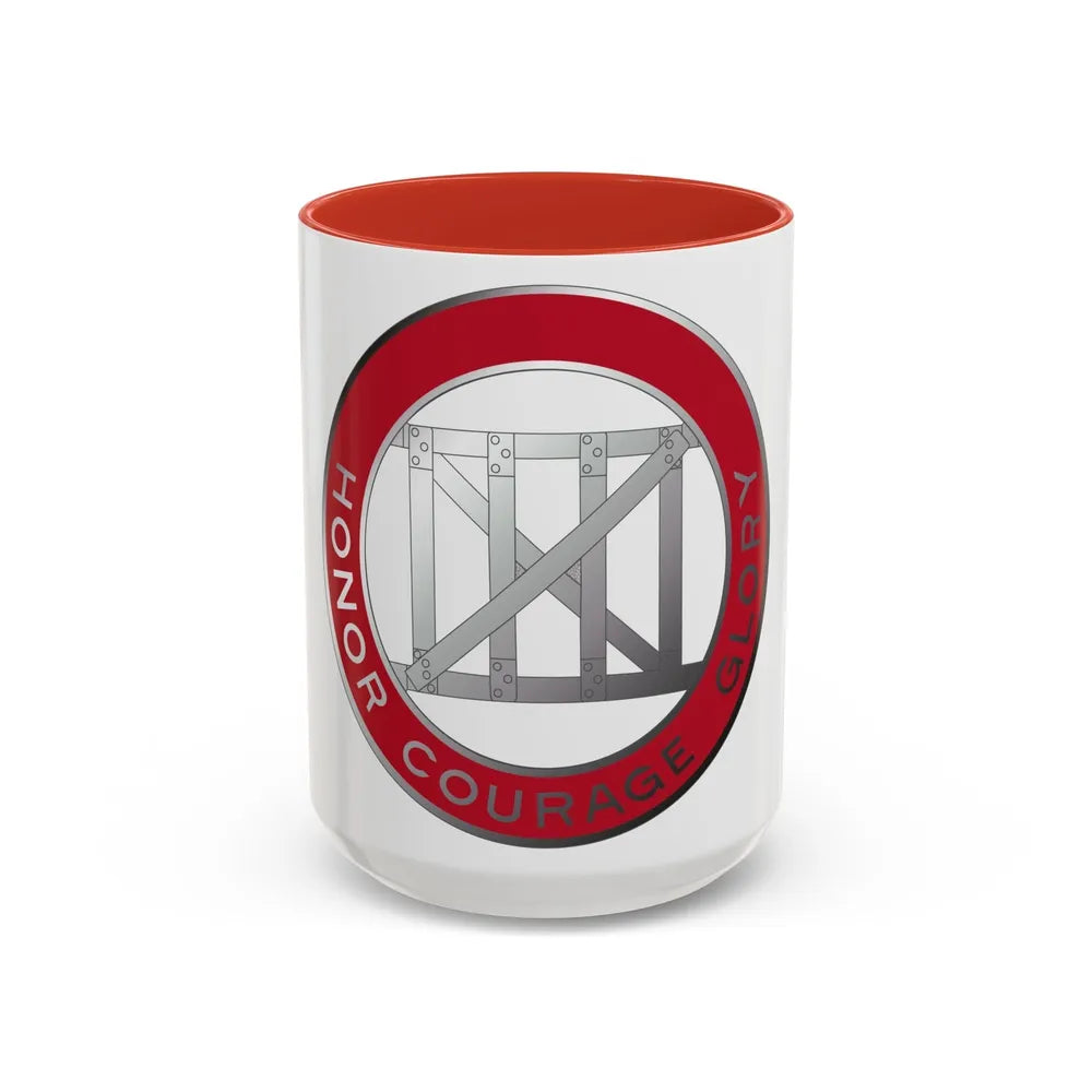 18 Engineer Battalion (U.S. Army) Accent Coffee Mug-15oz-Red-Go Mug Yourself