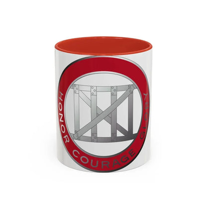 18 Engineer Battalion (U.S. Army) Accent Coffee Mug 11oz Red - Go Mug Yourself