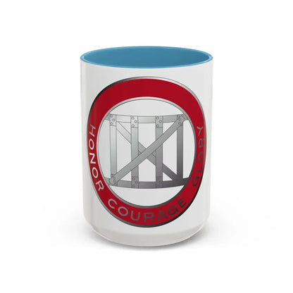 18 Engineer Battalion (U.S. Army) Accent Coffee Mug 15oz Light Blue - Go Mug Yourself