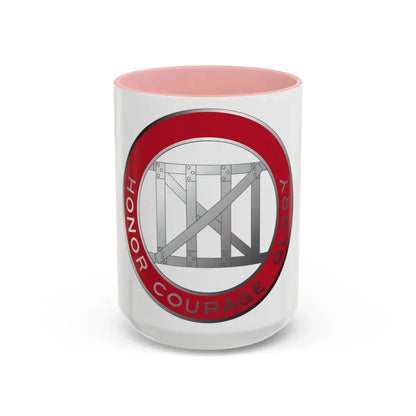 18 Engineer Battalion (U.S. Army) Accent Coffee Mug 15oz Pink - Go Mug Yourself