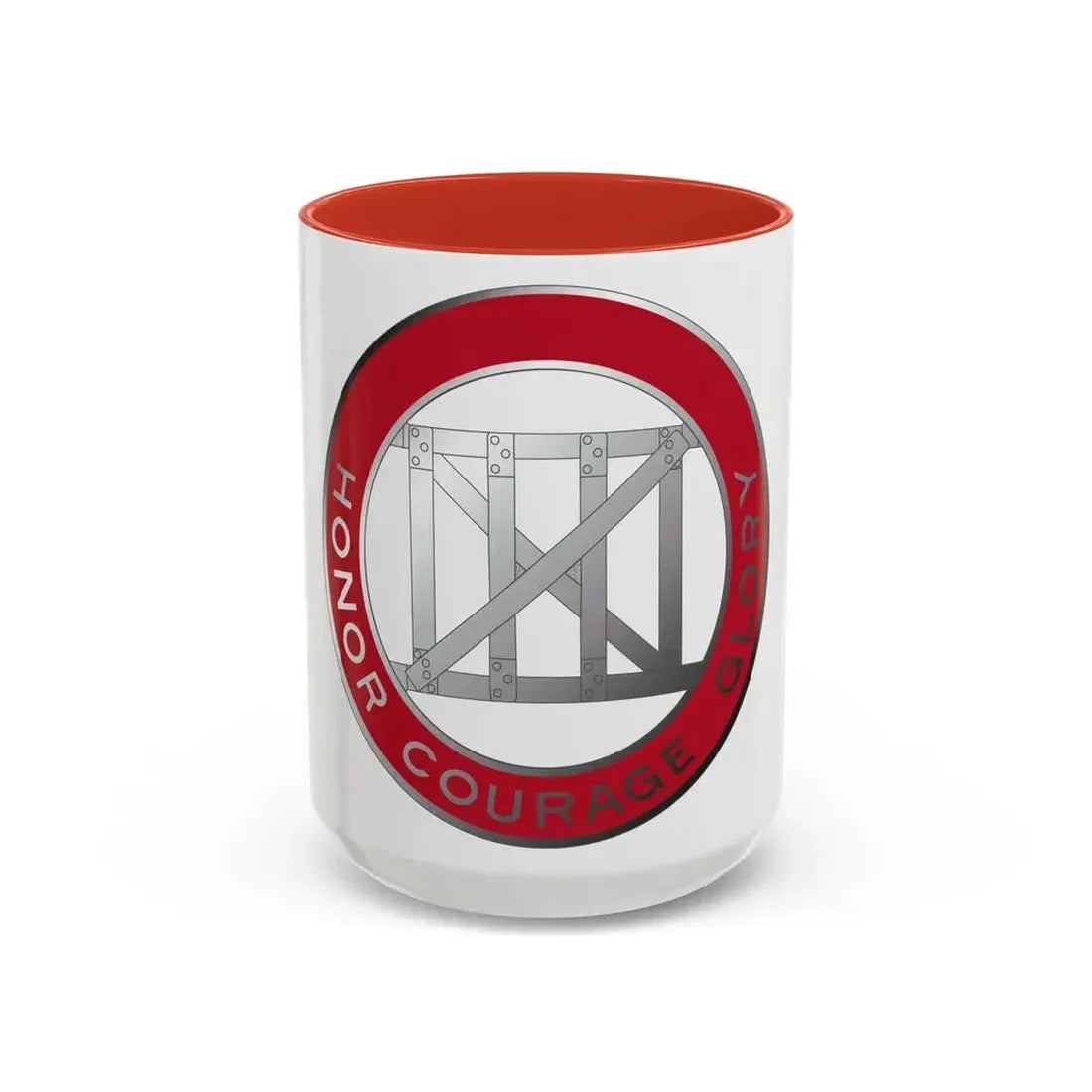 18 Engineer Battalion (U.S. Army) Accent Coffee Mug 15oz Red - Go Mug Yourself