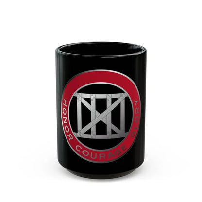 18 Engineer Battalion (U.S. Army) Black Coffee Mug 15oz - Go Mug Yourself