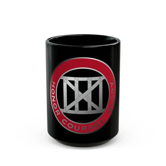 18 Engineer Battalion (U.S. Army) Black Coffee Mug 15oz - Go Mug Yourself