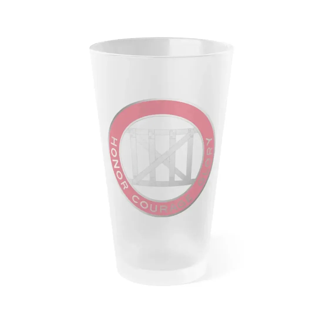 18 Engineer Battalion (U.S. Army) Frosted Pint Glass 16oz Default Title - Go Mug Yourself