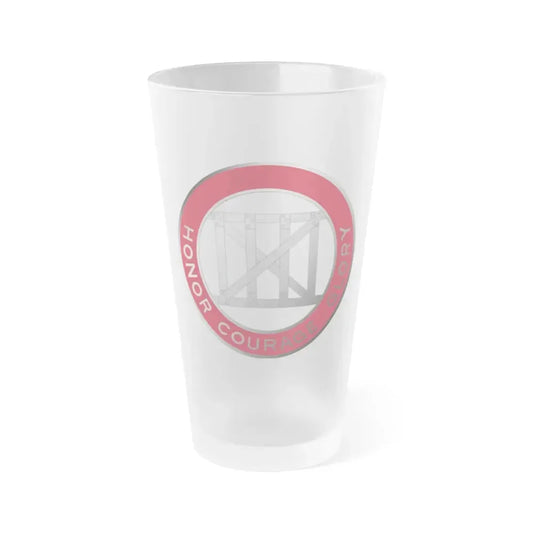 18 Engineer Battalion (U.S. Army) Frosted Pint Glass 16oz Default Title - Go Mug Yourself