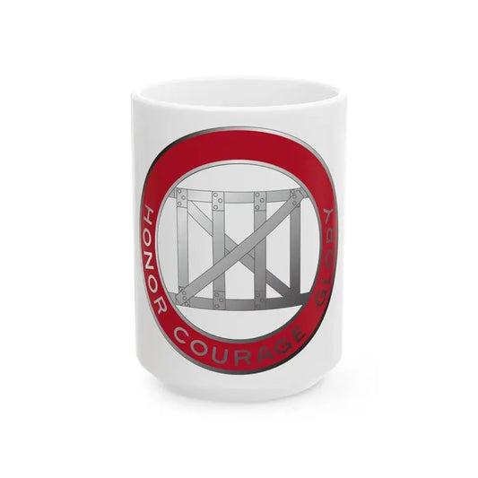 18 Engineer Battalion (U.S. Army) White Coffee Mug 15oz - Go Mug Yourself