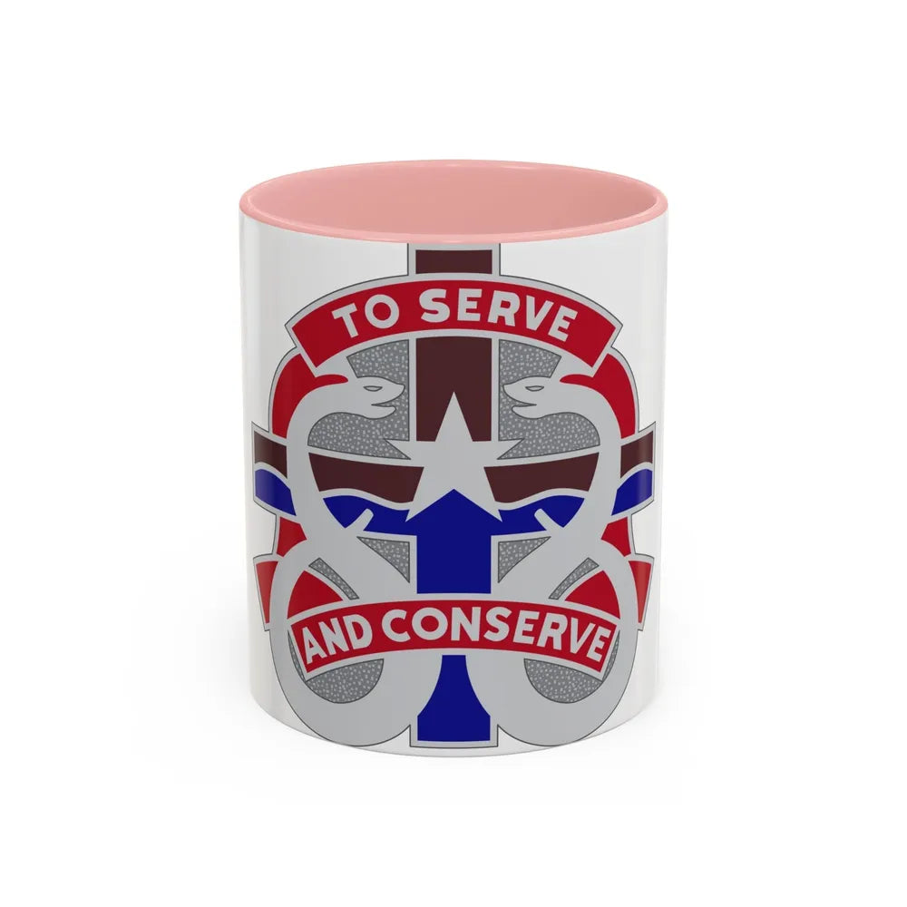 18 Field Hospital (U.S. Army) Accent Coffee Mug-11oz-Pink-Go Mug Yourself